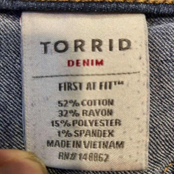 Torrid Womens 18 First At Fit Mid-Rise Slim Leg Jean Jeggings Stretch Denim - Picture 5 of 12